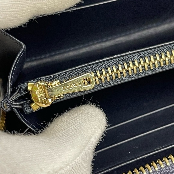 LOEWE continental leather zip wallet in gray - Picture 12 of 14